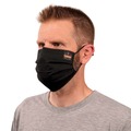 Skullerz By Ergodyne Black Pleated Face Cover Mask, PK12 8801